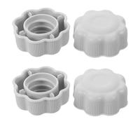 Yardwe 4pcs Slide Screw Caps Plastic Nut Covers Flower Shape 2.7cm Inner Diameter for Swings and Playground Equipment Indoor Playground