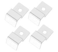 Yardwe 4pcs Stainless Steel Fish Tank Lid Supports Heavy Duty Bracket for Glass Aquariums for Open Tanks and Turtle Enclosures and Stylish Aquarium Accessory