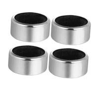 Yardwe 4pcs Stainless Steel Wine Drip Stop Leak Red Wine Collar for Home and Restaurant Use Absorbent Sponge Lining to Prevent Spills and Stains