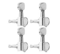 Yardwe 4pcs Ukulele Machine Head Tuners Metal Tuning Pegs Fully Sealed Portable Tuning Pegs for Ukulele String Adjustment