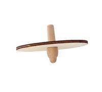 Yardwe 4pcs Unfinished Wooden Spinning Tops DIY Painting for Natural Wood Color Creative Craft for Enhances Fine Motor Skills and Hand Eye Coordination