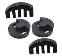 Yardwe 4pcs Violin Mute Set Rubber Full Size Black Round and Five-claw Practice Mutes for Stringed Instrument Silent Practice and Musical Instrument Parts