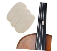 Yardwe 4pcs Violin Viola String Pads Comfortable Parchment Bridge Pads Easy to Install Bright Sound Protection for Professional Players and Violin Enthusiasts 0.39x0.20x0.12in