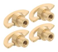 Yardwe 4pcs Winding Movement Micro Keys Music Box Parts Golden Iron Creative Knob Handles Music Box Part Replacement for Repair DIY