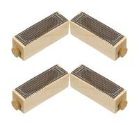 Yardwe 4pcs Wooden Queen Bee Cage with Ventilated Mesh for Beekeeping Rearing and Hive Transport