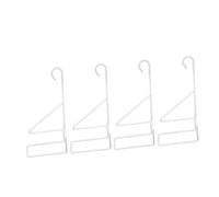 Yardwe 4pcs Wrought Iron Planter Hangers with Versatile Hanging Options and Space Optimization, Decorative Hanging Hooks for Outdoor Solar Lanterns and Wind Chimes, for Garden and Patio