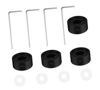 Yardwe 4sets Guitar Pedal Toppers Aluminum Alloy Footswitch Caps Internal Protection Pads