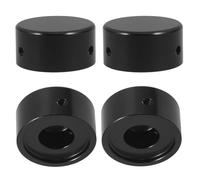 Yardwe 4Sets Metal Guitar Effect Pedal Caps with Wrench Durable Footswitch Toppers for Guitar Accessories Protect and Extend Pedal Life Easy Installation Compact Design Fits Pedals
