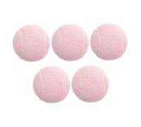 Yardwe 5 Pcs Lightweight Tennis Balls for Durable Elastic Practice Balls for Beginners Friendly Stylish Design for Training and Casual Play