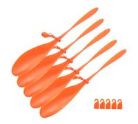 Yardwe 5 Sets Large Plastic Propeller for Model Airplanes Orange DIY Aircraft Parts for Rc Planes Helicopters Kit for Students Science Projects and Creative Craft Kits