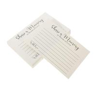 Yardwe 50 Sheets Church Writing Cards Multi-use Celebration Supply Assorted Color Paper Cards for Memories Funerals and Birthdays Keepsake