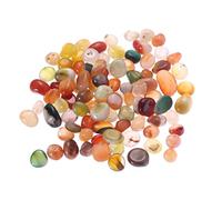 Yardwe 500g Natural Round Decoration Stones for Fish Tank Garden Home Decor Fish Tank Plants Aquarium Soil Decorative Gravel