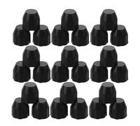 Yardwe 500pcs Bicycle Axle Nut Protector Cap 13mm Black Plastic Rear Wheel