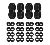 Yardwe 50pcs /2 Inch Drip Tubing End Clamp Fitting Stop End Cap Plug for Irrigation System and Garden Use Black Pp Material Easy to Install and Prevents Water Leakage