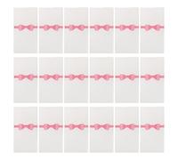 Yardwe 50pcs 40x40cm Disposable Pocket Napkins Cutlery Bow Print, Deep Pink Paper Napkins for Restaurant, Party, and Family Tableware Packing