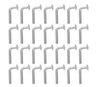 Yardwe 50pcs L-shaped Pin Galvanized Iron Safety Bolts for Pallet Rack Beams and Upright Frames with Sturdy Coating for Warehouse and Home Shelving Projects