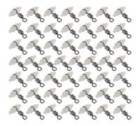 Yardwe 50pcs Luminous Gourd Shaped Fishing Barrel Swivel in Green Easy to Operate Iron Plastic Fishing Space Bifurcation Tackle Accessory to Avoid Entanglement for Sea and Freshwater
