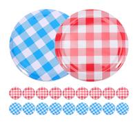 Yardwe 50pcs Mason Jar Lids Only Replacement Iron Jar Lids for Reusable for Home and Café Canning Accessories