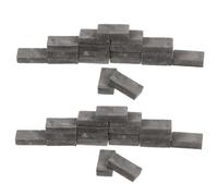 Yardwe 50Pcs Miniature Brick Models for DIY Landscaping Simulated Small Bricks for Mini House Props for Sand Table and Dollhouse