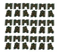 Yardwe 50pcs Realistic Olive Green Bunker Walls for Sandbox Accessories Durable Design for Creative Layouts and Roleplaying Aids Military Models