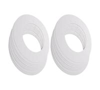 Yardwe 50pcs White Coated Paper Wax Warmer Collars for Wax Warmer Pots and Hair Removal Machines Protective Heater Lining Pads round Shape for Beauty Salons and Personal Homes