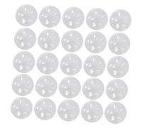 Yardwe 50pcs White Plastic Sound Maker Toy Inserts for Babies, Multi-Purpose Noise Making Replacement Accessories Suitable for Toys and Throw Pillows, for Festival and Party