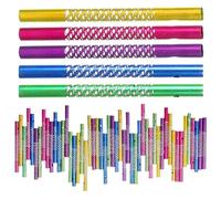 Yardwe 50PCS Wind Chime Tubes Colorful Wind Chime Kit DIY WindChime Parts for Boys Girls Arts Crafts Garden Home Outdoor Hanging Decoration 8CM