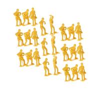 Yardwe 54pcs Engineering Workers Model Set Miniature Figurines for Creative Play Friendly Design Enhances Imagination Cognitive Skills for DIY Projects and Decor