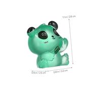 Yardwe 56pcs Glow Dark Mini Resin Panda Figurines Creative Night Light Animal Ornaments for Micro Landscape Garden Home and Party Decoration with Purple Blue Pink Green Orange Rose and