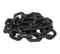 Yardwe 5m Black Thickened Plastic Halloween Chain Prop for Party Decoration, Realistic Prison Style Fake Chain for Haunted House, Carnival and Cosplay Accessories