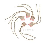 Yardwe 5Pcs 8Ml Car Hanging Perfume Bottle Pendant, Refillable Essential Oil Diffuser with Red String, Car Aroma Diffuser for Vehicle Interior Freshener Random Color Random Color