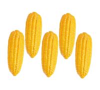 Yardwe 5Pcs Artificial Corn Props Lifelike Simulated Corn Models for Photography Teaching Decoration Lightweight Vegetable Ornaments Safe