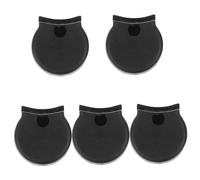 Yardwe 5pcs Clarinet Thumb Rest Pads Black Rubber Cushion Support Accessories for Clarinet Instrument Pads Replacement Set