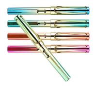 Yardwe 5pcs Fountain Pen Calligraphy Pen Plastic Metal Refillable Smooth Writing Modern Style for Students Practice