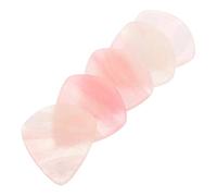Yardwe 5pcs Guitar Picks Plectrum for Electric Acoustic Guitar Ukulele Beginners Professional Musicians Natural Resin Material Heart Shape Design