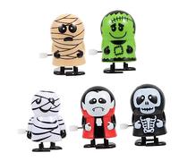 Yardwe 5Pcs Halloween Wind Up for Cartoon Clockwork Walking with Ghost and Mummy Designs Novelty Funny Halloween Parties and Playtime