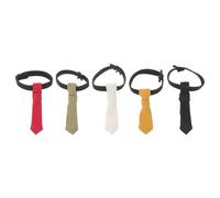 Yardwe 5PCS Mini Doll Neck Ties - Dolls Tiny Neckties Dollhouse Dress up Clothing Accessories for Miniature Scene Model Kids Pretend Play Toy
