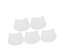 Yardwe 5PCS Miniature Dollhouse Carpet White Fuzzy Cat Shaped Plush Rug Realistic Soft Mini Bedroom Floor Mat for Tiny Home Decor Dollhouse Nursery Diorama Display Cozy Mini Blanket