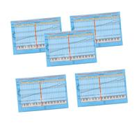 Yardwe 5pcs Piano Notes Overlay Removable Keyboard Stickers for Beginners Music Notation Guide Piano Key Labels and Scales Chart