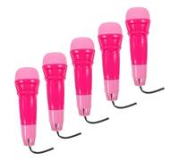 Yardwe 5pcs Plastic Kids Echo Microphone Toys Simulated Microphone for Toddlers Random Styles and Colours Develops Musical and Creative Skills