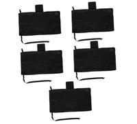 Yardwe 5pcs Portable Airplane Seat Extender Bed with Leg Rest Travel Footrest for Plane Lightweight Seat Extender for Comfortable Flying and Outdoor Use Skin Friendly Premium Black