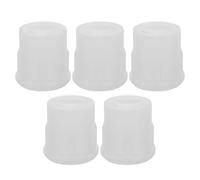 Yardwe 5pcs Radar Probe Sleeve Rubber Sensor Probe Replacement Tube High Elastic Rubber Weatherproof Performance White User-friendly Upgrade for Vehicle Backup Reversing Safe Driving