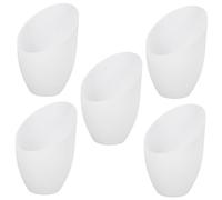 Yardwe 5pcs Simple Lamp Shade Oblique Horseshoe Lampshade Replacement White Light Covers Ceiling Fan Globe Replacement for Led Floor Chandelier Ceiling Light 35mm