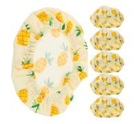 Yardwe 5pcs Sourdough Starter Container Covers Made of Breathable Polyester Cotton Fabric for Dough Rising and Food Storage with Easy Maintenance, for Bread Proofing Bowls