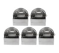 Yardwe 5pcs Stainless Steel Cookie Cutters with Handle Design, Easy to Use and Dishwasher Safe Biscuit Cutters for DIY Cake Decorating and Baking Supplies