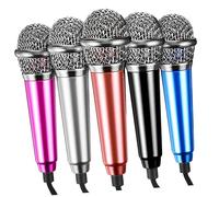 Yardwe 5pcs Tiny Microphone Headset Mini Mics for Phone Portable Voice Recording Device Comfortable Recording Mic Vibrant Colors