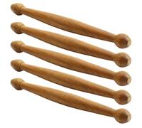 Yardwe 5Pcs Wooden Acupuncture Point Massage Sticks for Feet Hands Full Body Portable Massagers for Muscle Relief and Circulation Dual-Ended Design for Acupoint and Deep Tissue Therapy