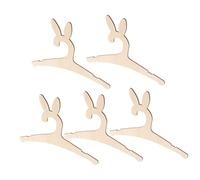 Yardwe 5pcs Wooden Boys and Girls Coathangers Toddler Nursery Organizers Cartoon Bunny Decor Hangers for Closet Storage Space Efficient