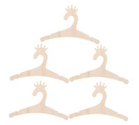 Yardwe 5pcs Wooden Nursery Hangers for Closet Organization Charming Crown Design Boy Girl Clothes Hangers for Boys and Girls Rooms Solid Construction for Efficient Storage and Space