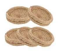 Yardwe 5pcs Woven Bird Nest for Small Animals Comfortable Nesting for Chickens Pigeons and Natural Material Encourages Nesting Behaviors